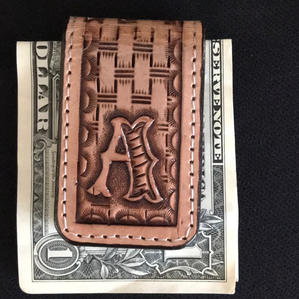 Magnetic money clip.